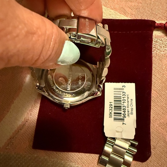 Michael Kors Pink and Silver Women's Watch - Picture 8 of 8